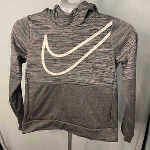 Nike dri fit youth large‎ gray pullover hoodie